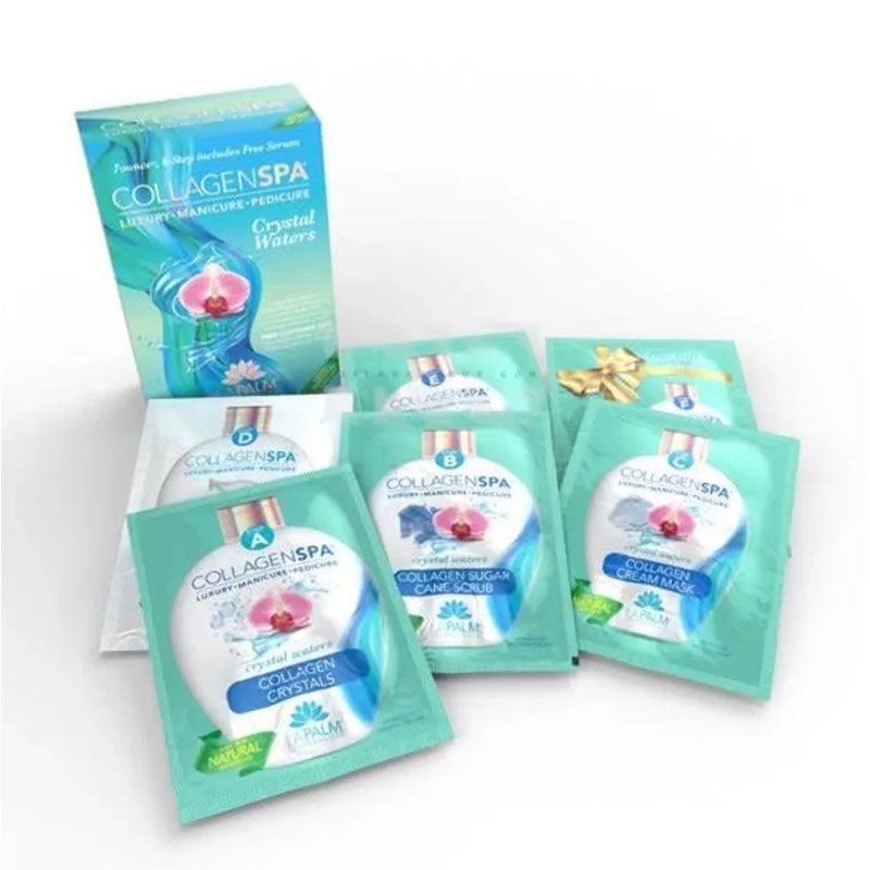La Palm Collagen Spa Luxury Manicure & Pedicure 6 Step Kit - Crystal Waters