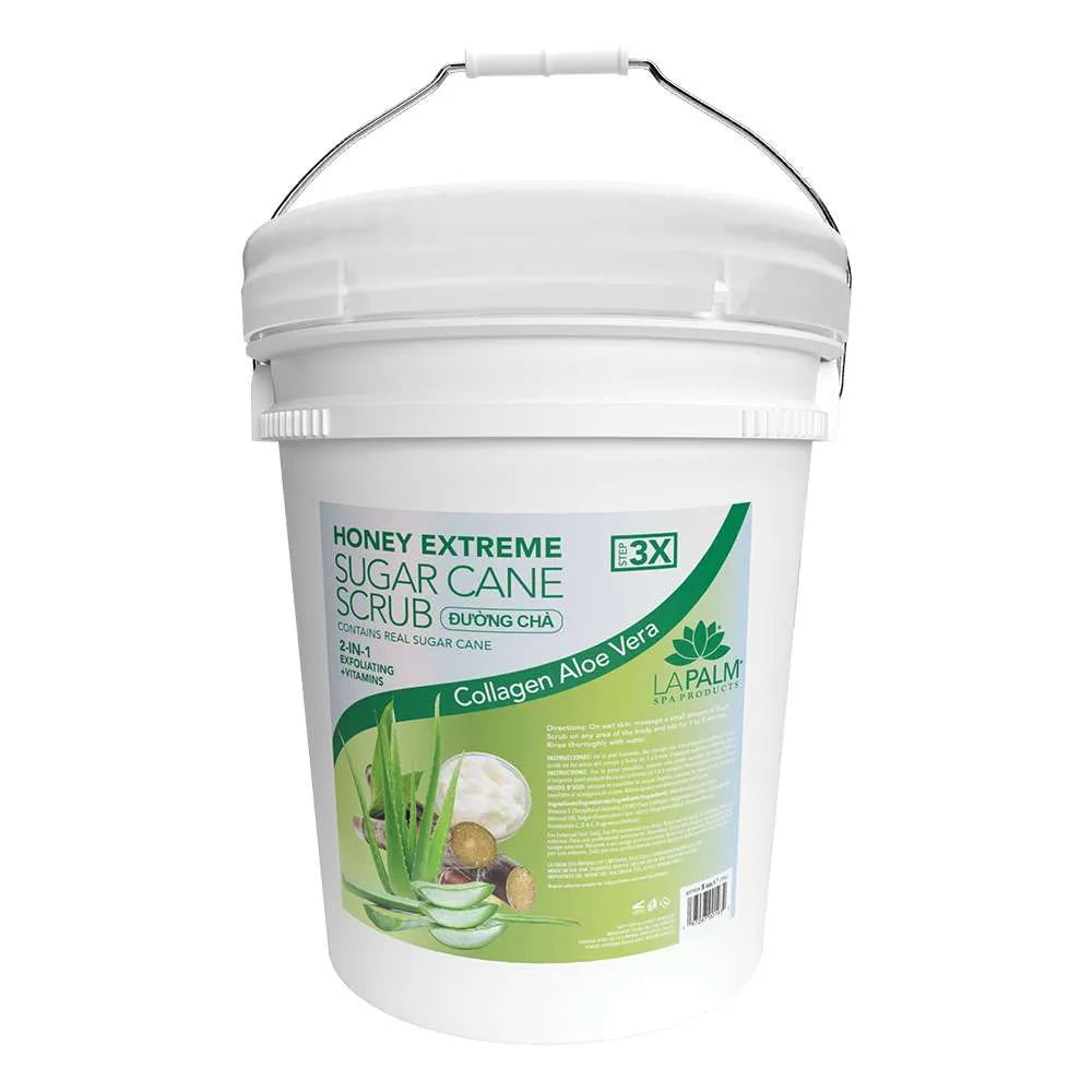 La Palm Honey Extreme Sugar Cane Scrub Aloe Vera Bucket (5 gallon size)