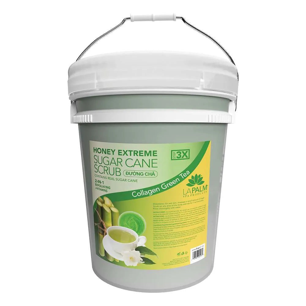 La Palm Honey Extreme Sugar Cane Scrub Green Tea Bucket (5 gallon size)
