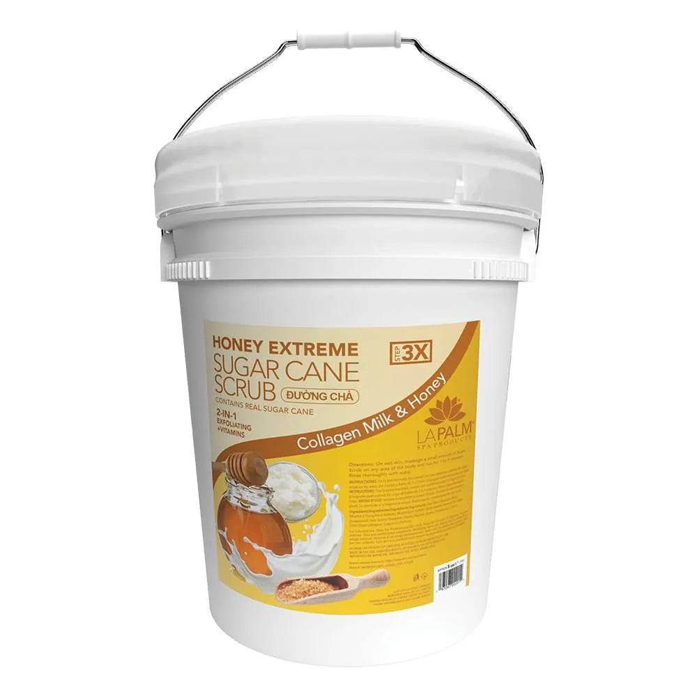 La Palm Honey Extreme Sugar Cane Scrub Milk & Honey Bucket (5 gallon size)