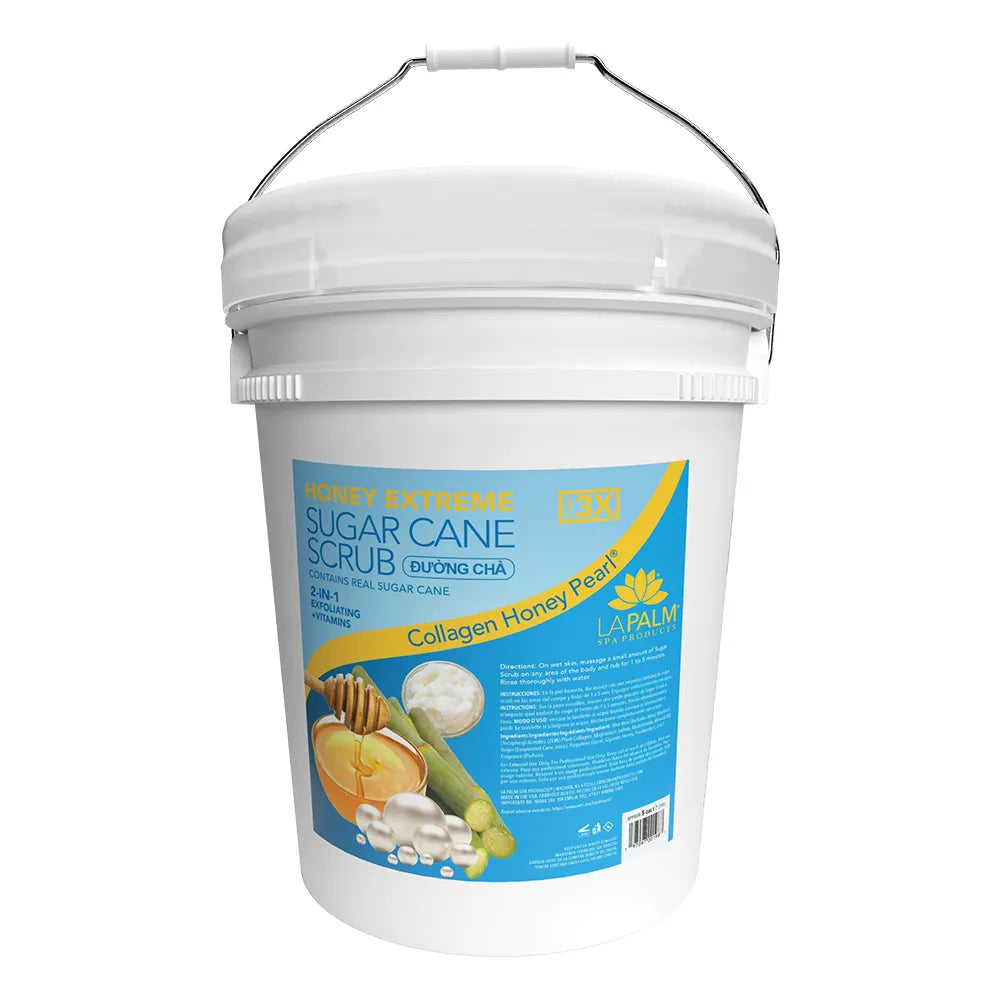 La Palm Honey Extreme Sugar Cane Scrub Honey Pearl Bucket (5 gallon size)