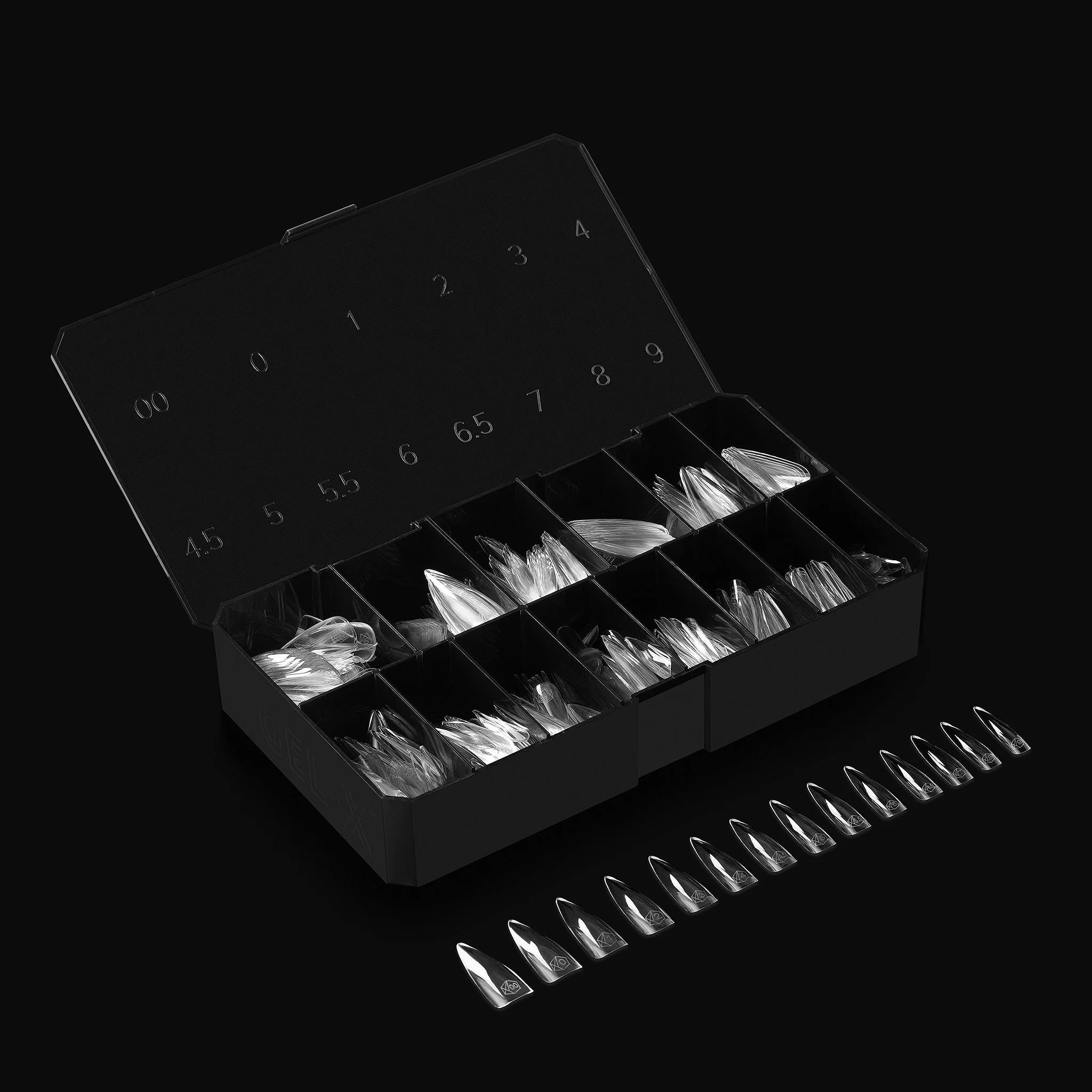 Aprés Gel-X Natural Soft Gel Tips 600pcs - Stiletto Long