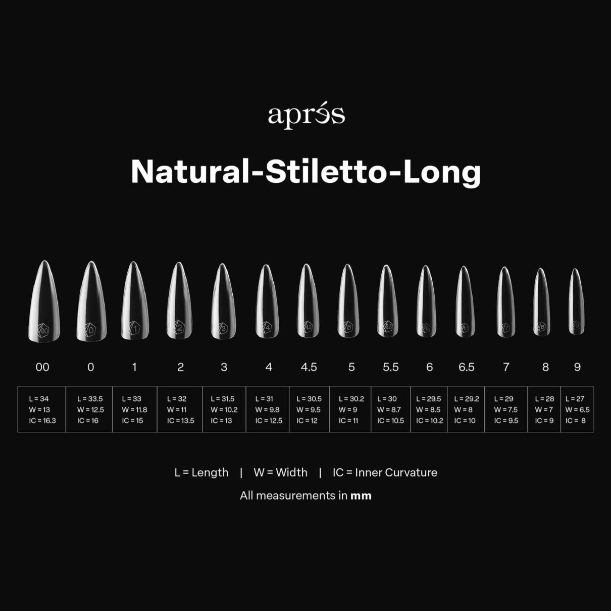 Aprés Gel-X Natural Soft Gel Tips 600pcs - Stiletto Long
