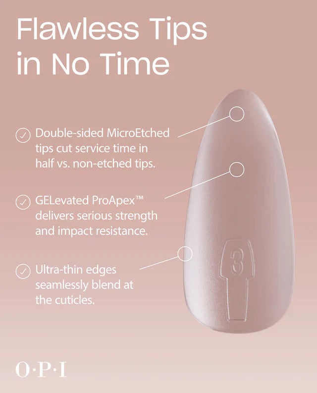 OPI GELevate Soft Gel Tips 640 Pieces - Medium Coffin