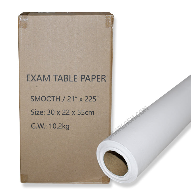 Panda Spa Exam Table Paper Roll, White, 21 in x 225 (Case of 12 Rolls )