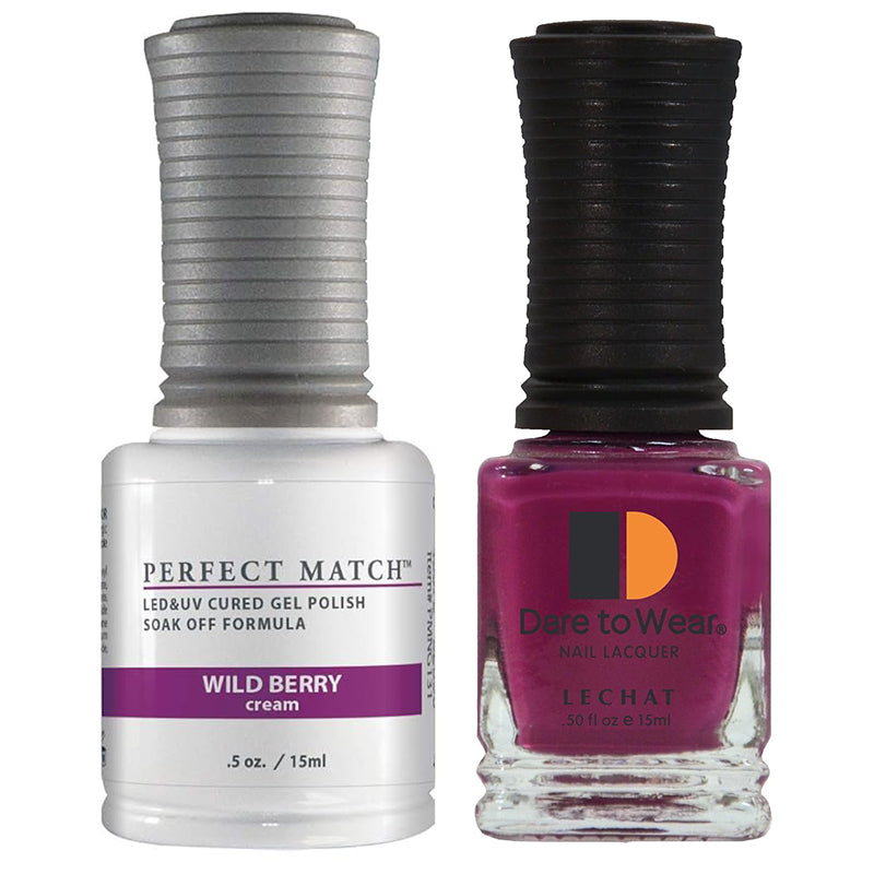 LeChat Perfect Match Soak Off Gel Polish PMS131 Wild Berry