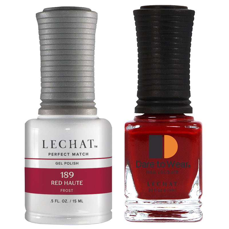 LeChat Perfect Match Soak Off Gel Polish PMS189 Red Haute