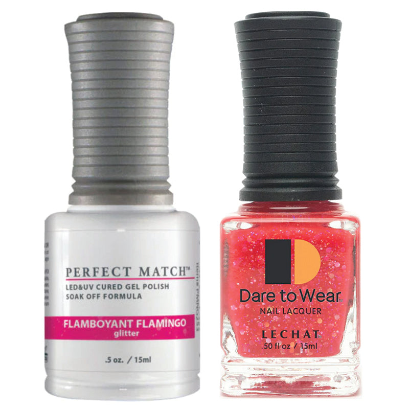 LeChat Perfect Match Soak Off Gel Polish PMS253 Flamboyant Flamingo