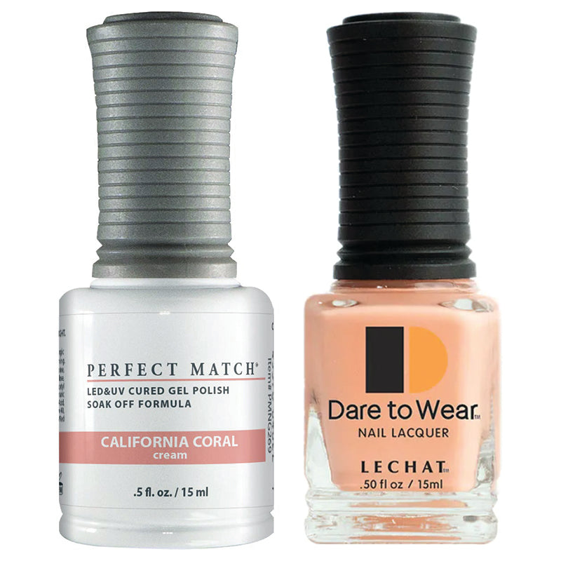 LeChat Perfect Match Soak Off Gel Polish PMS269 California Coral