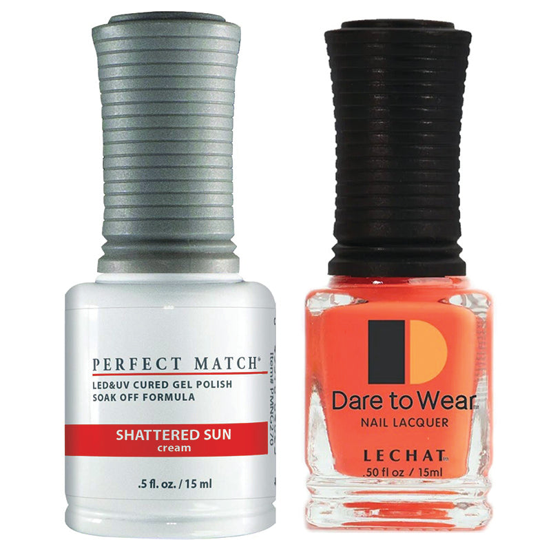 LeChat Perfect Match Soak Off Gel Polish PMS270 Shattered Sun