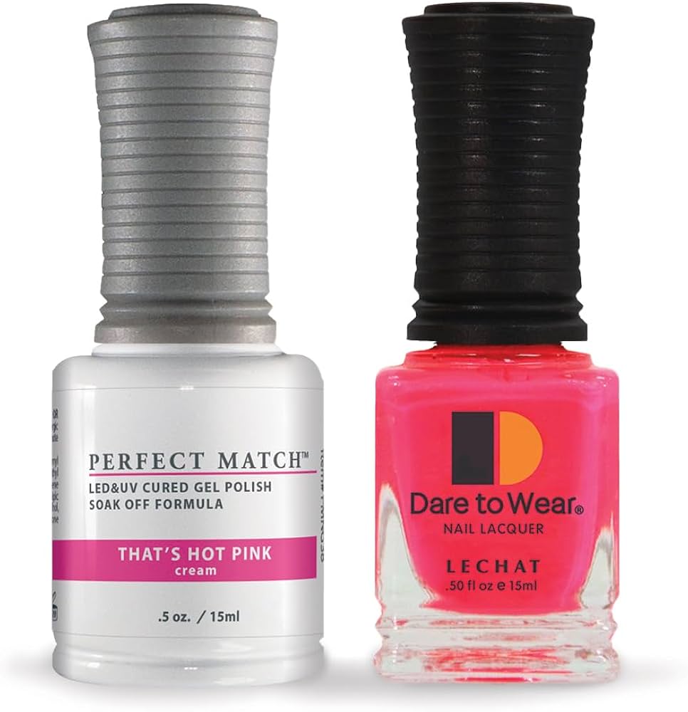 LeChat Perfect Match Soak Off Gel Polish PMS38 That's Hot Pink
