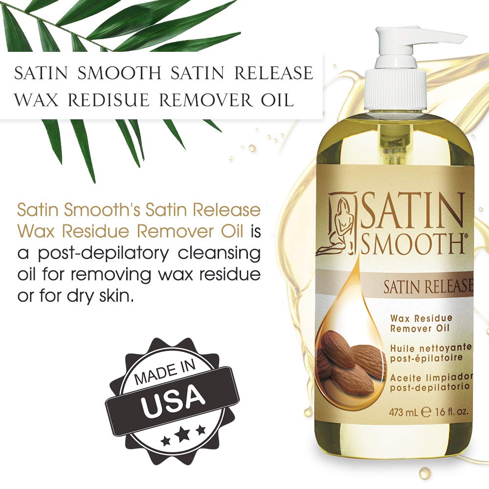 Satin Smooth Release Wax Residue Remover Oil 16oz
