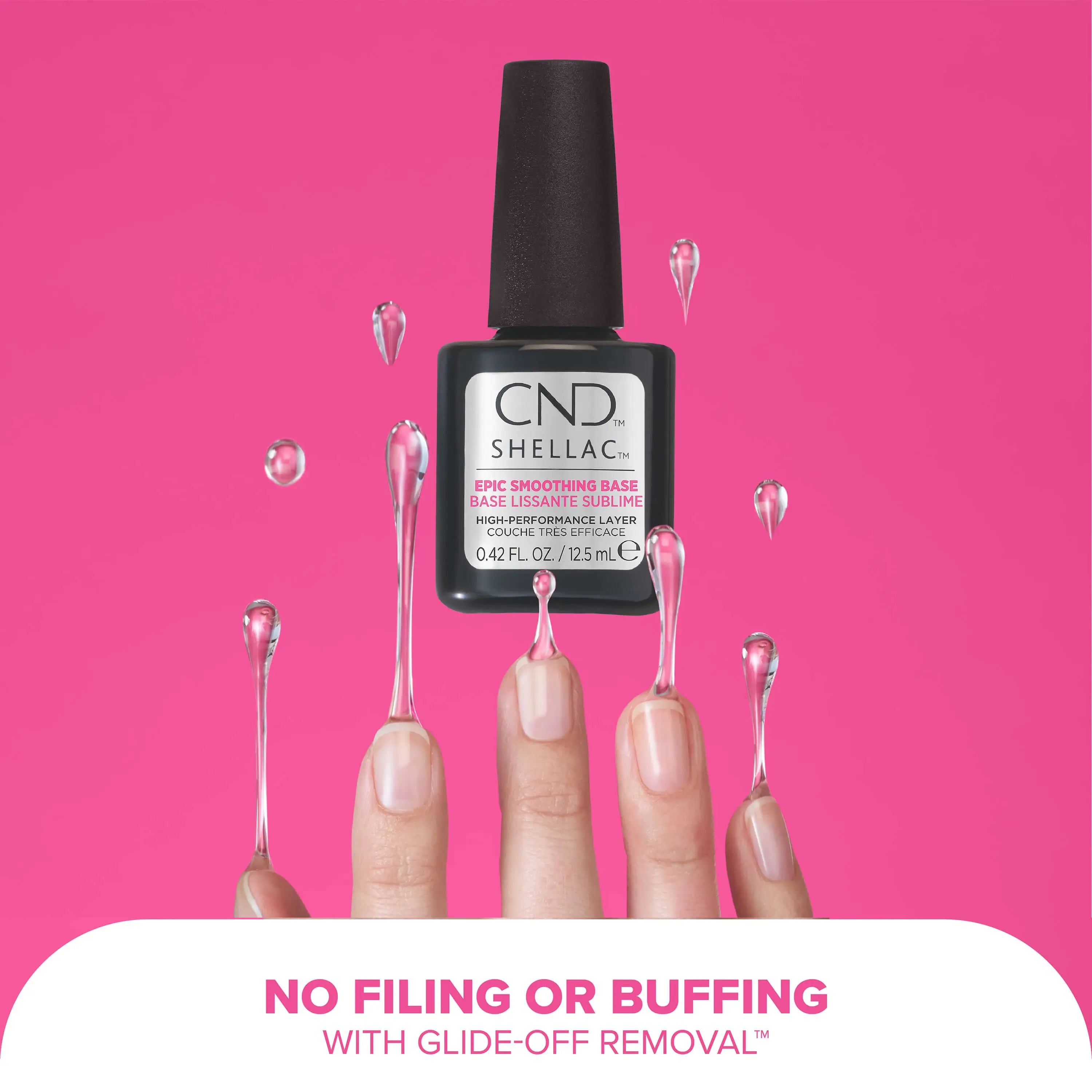CND Shellac Epic Smoothing Base - Filing Benefit