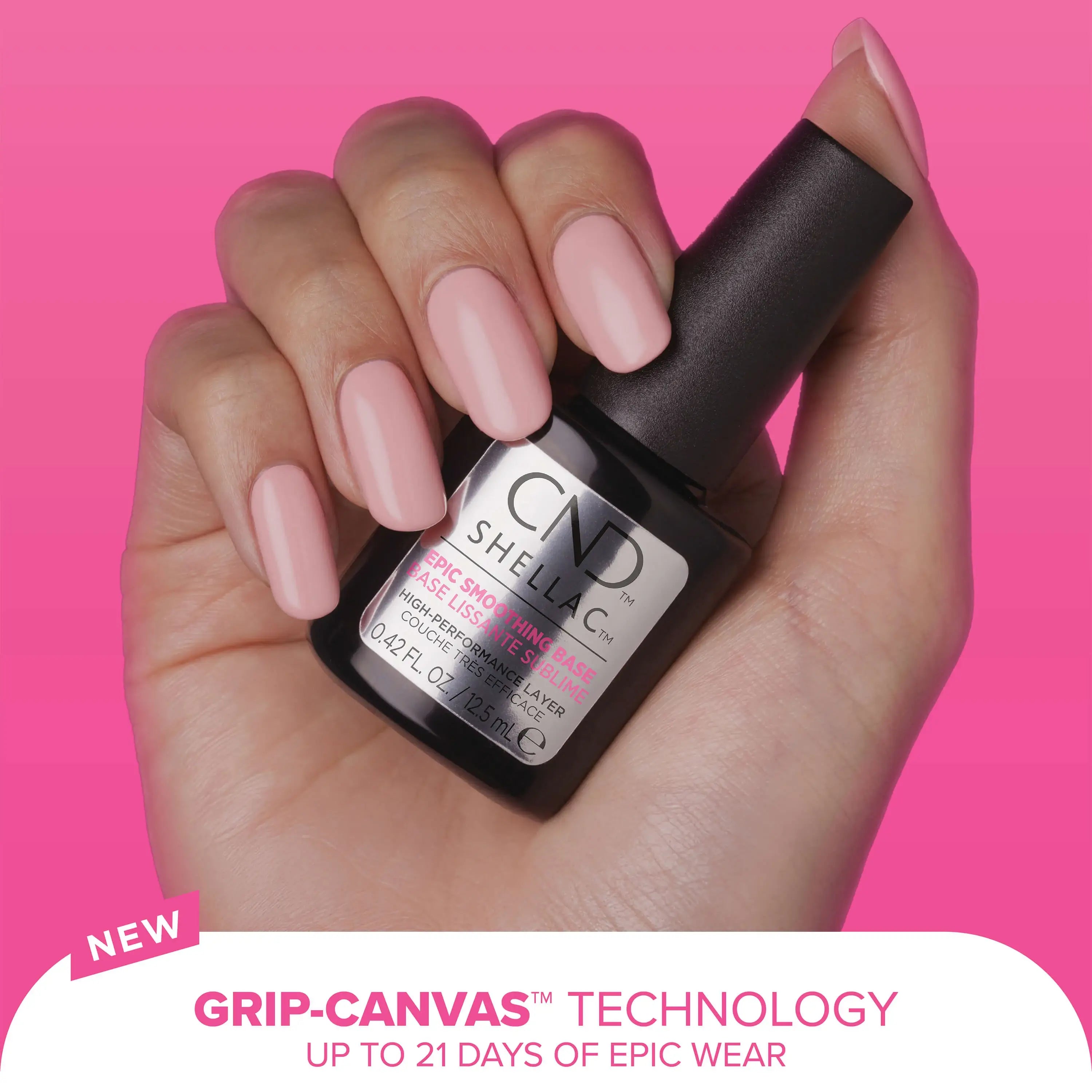CND Shellac Epic Smoothing Base - Grip Canvas