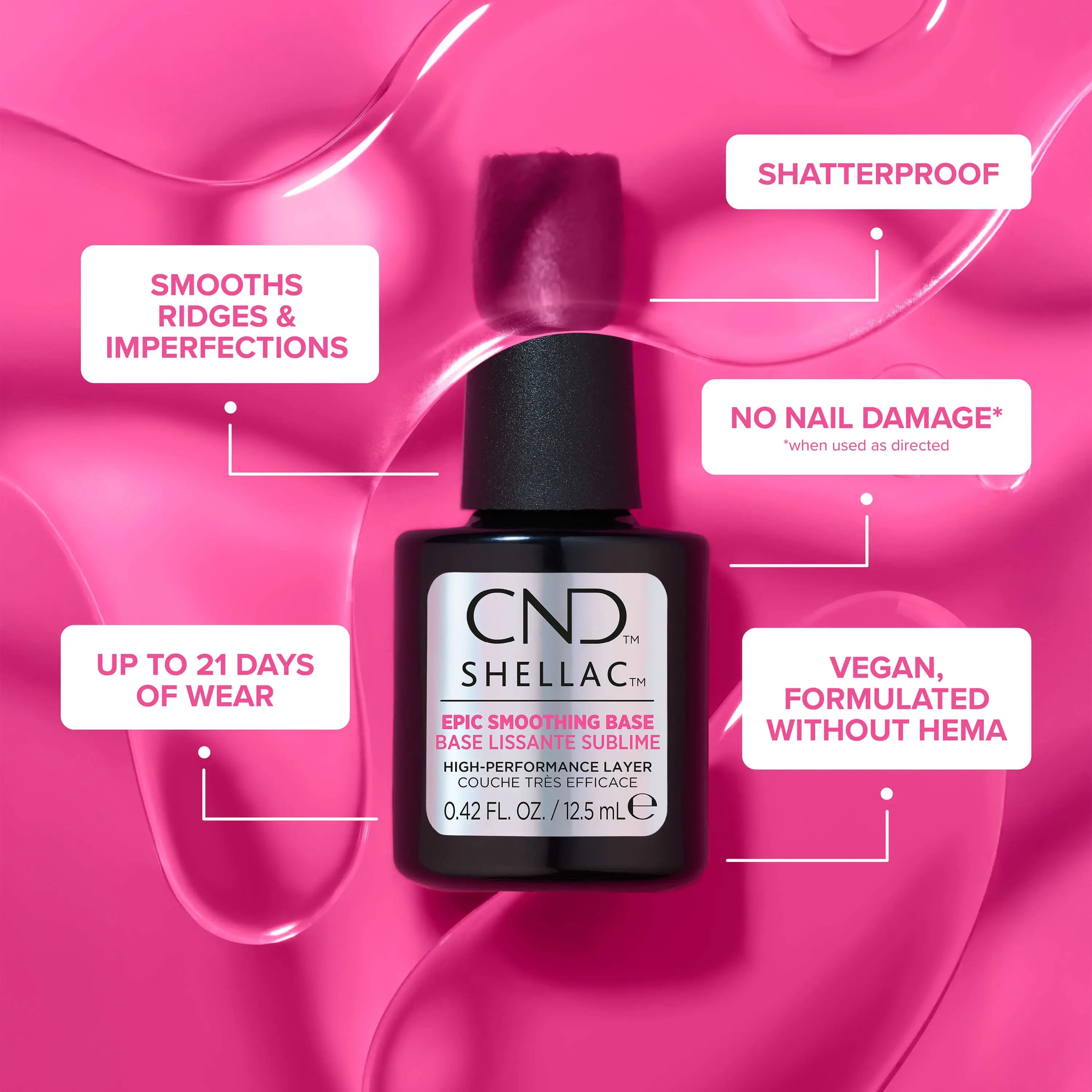CND Shellac Epic Smoothing Base - Key Benefits