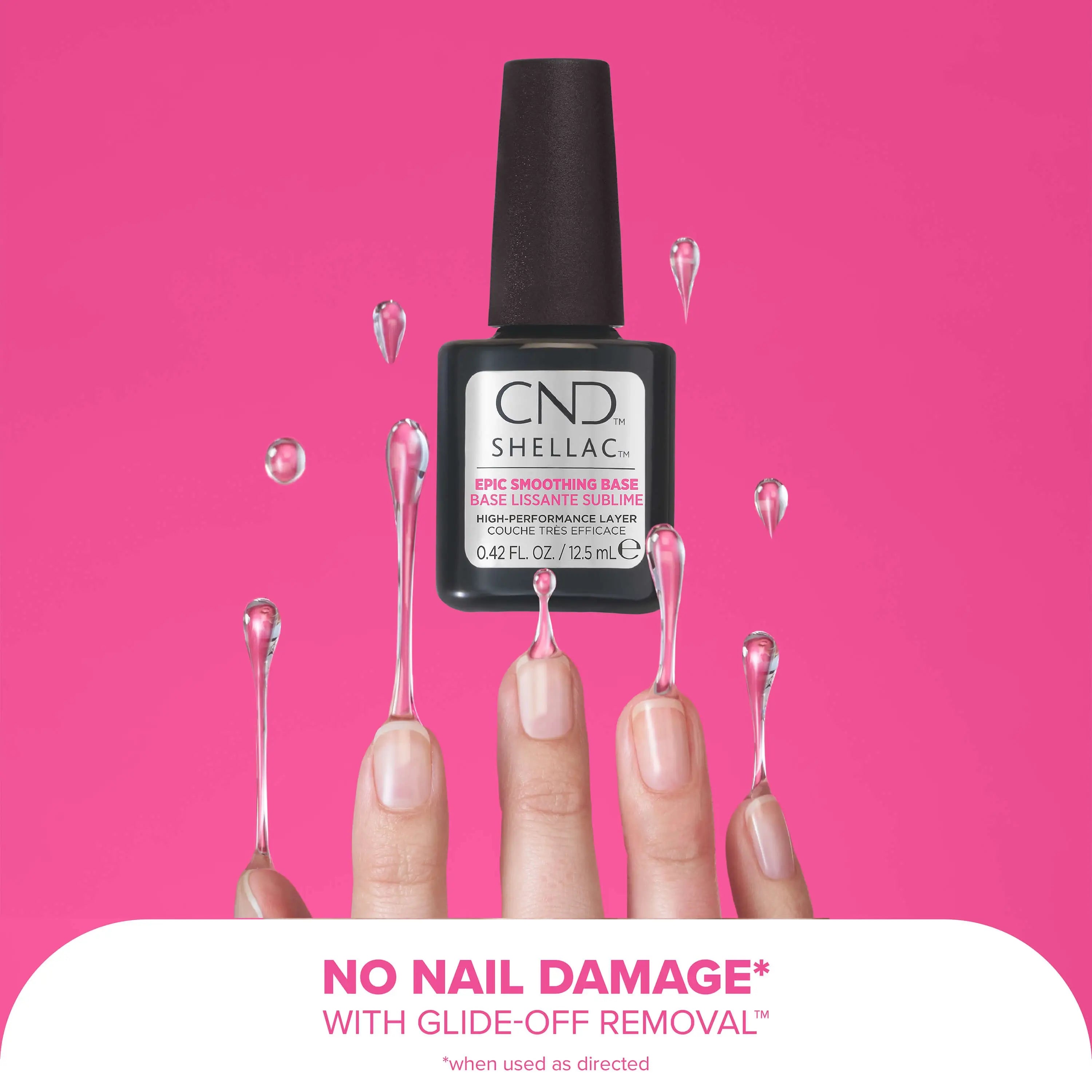 CND Shellac Epic Smoothing Base - Nail Damage