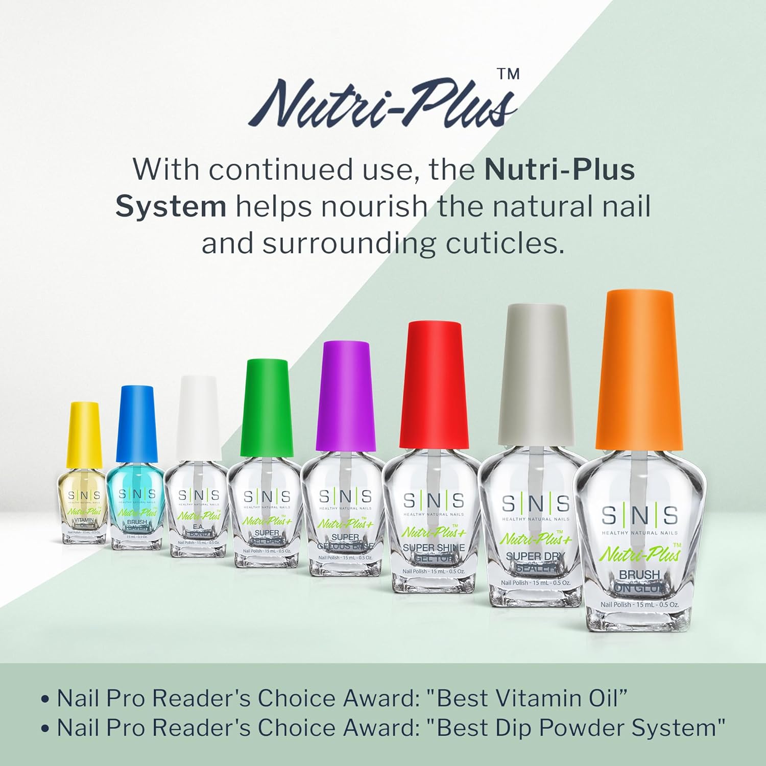 SNS Gel Top Nail Polish for Nail Dip Powder 0.5 oz