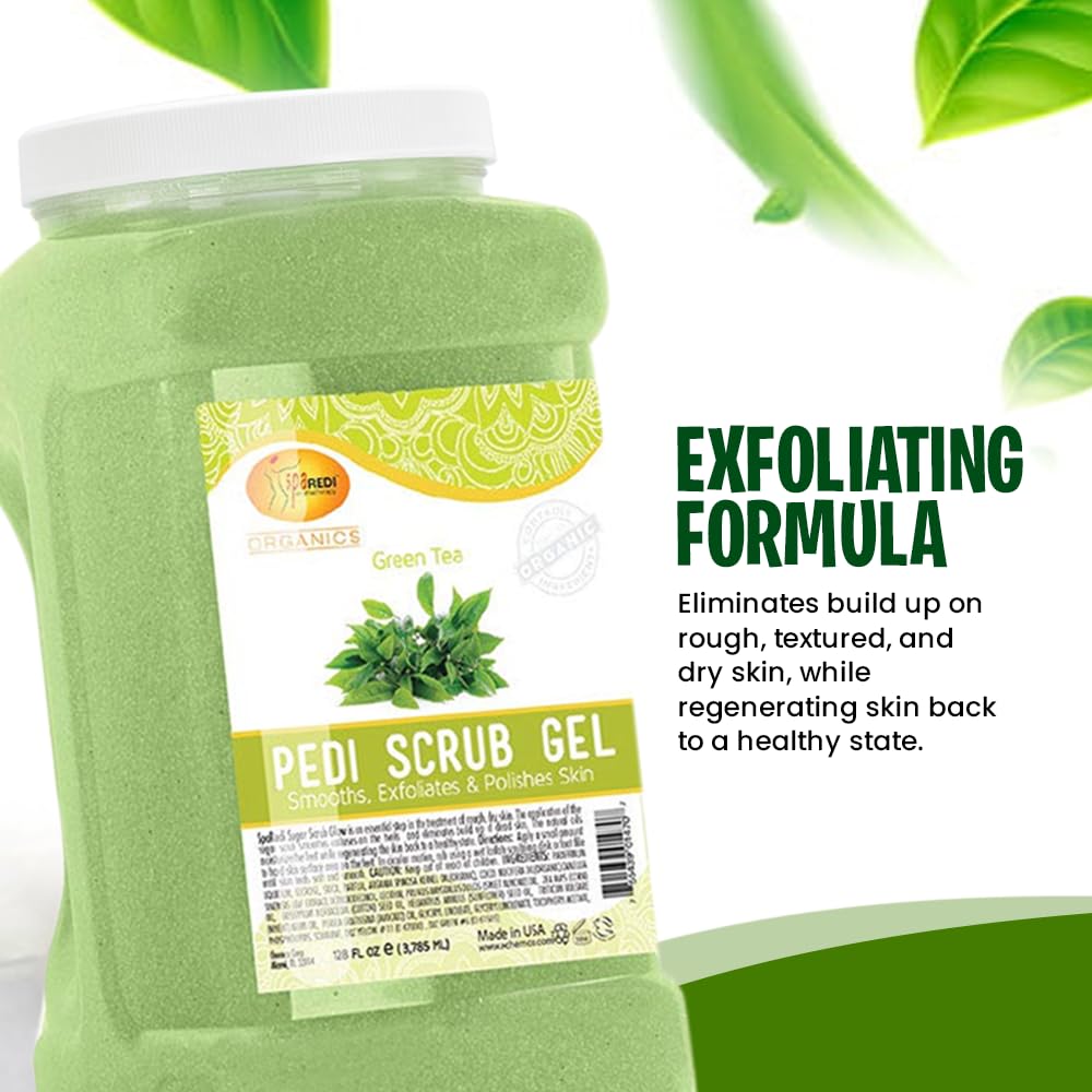 SPA REDI Pedi Scrub Gel Green Tea Bucket (5 gallon size)