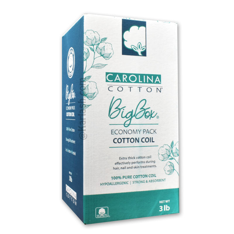 Carolina Cotton 100% Cotton Pure Cotton Coil Big Box 3lb