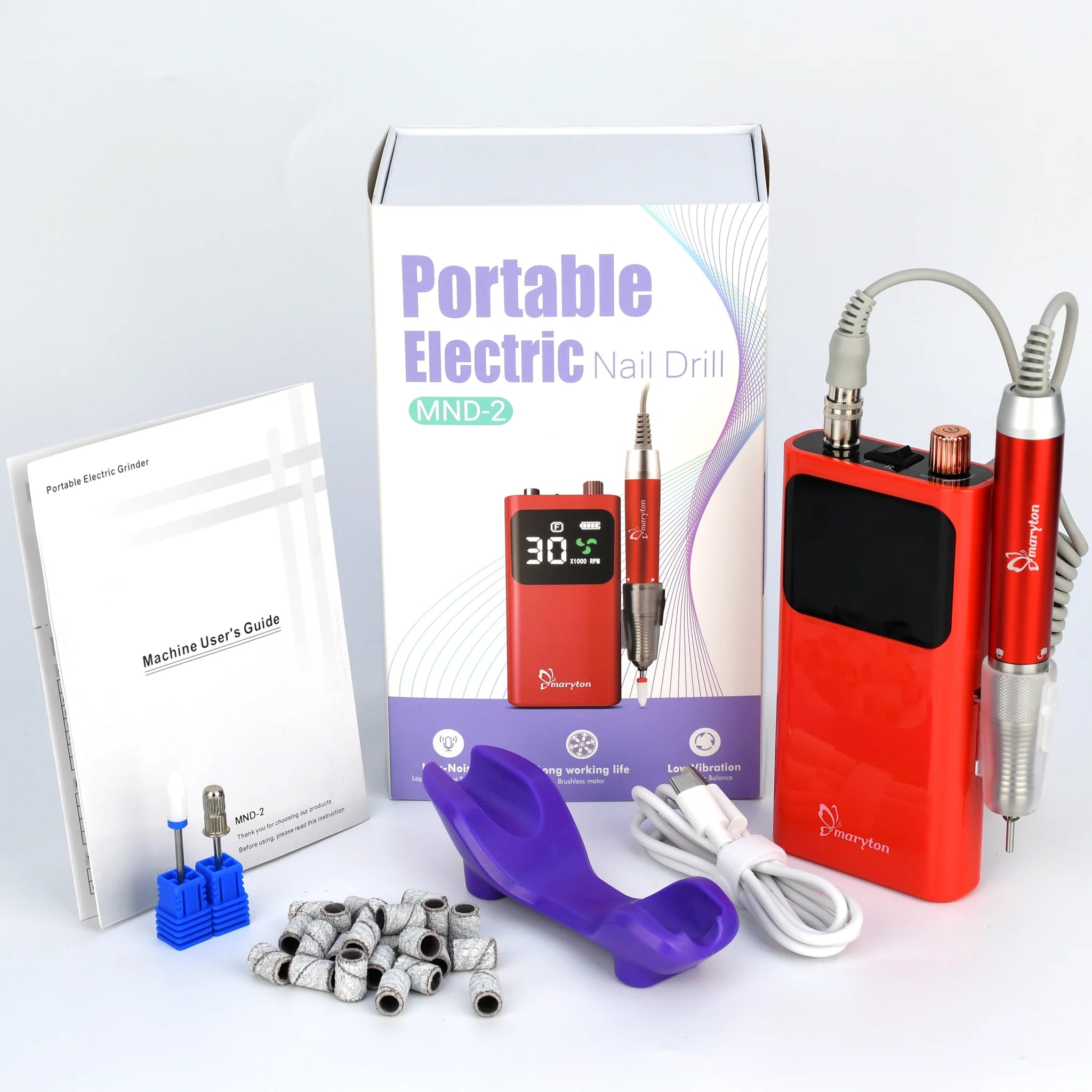 Maryton Portable Rechargeable Electric Nail Drill