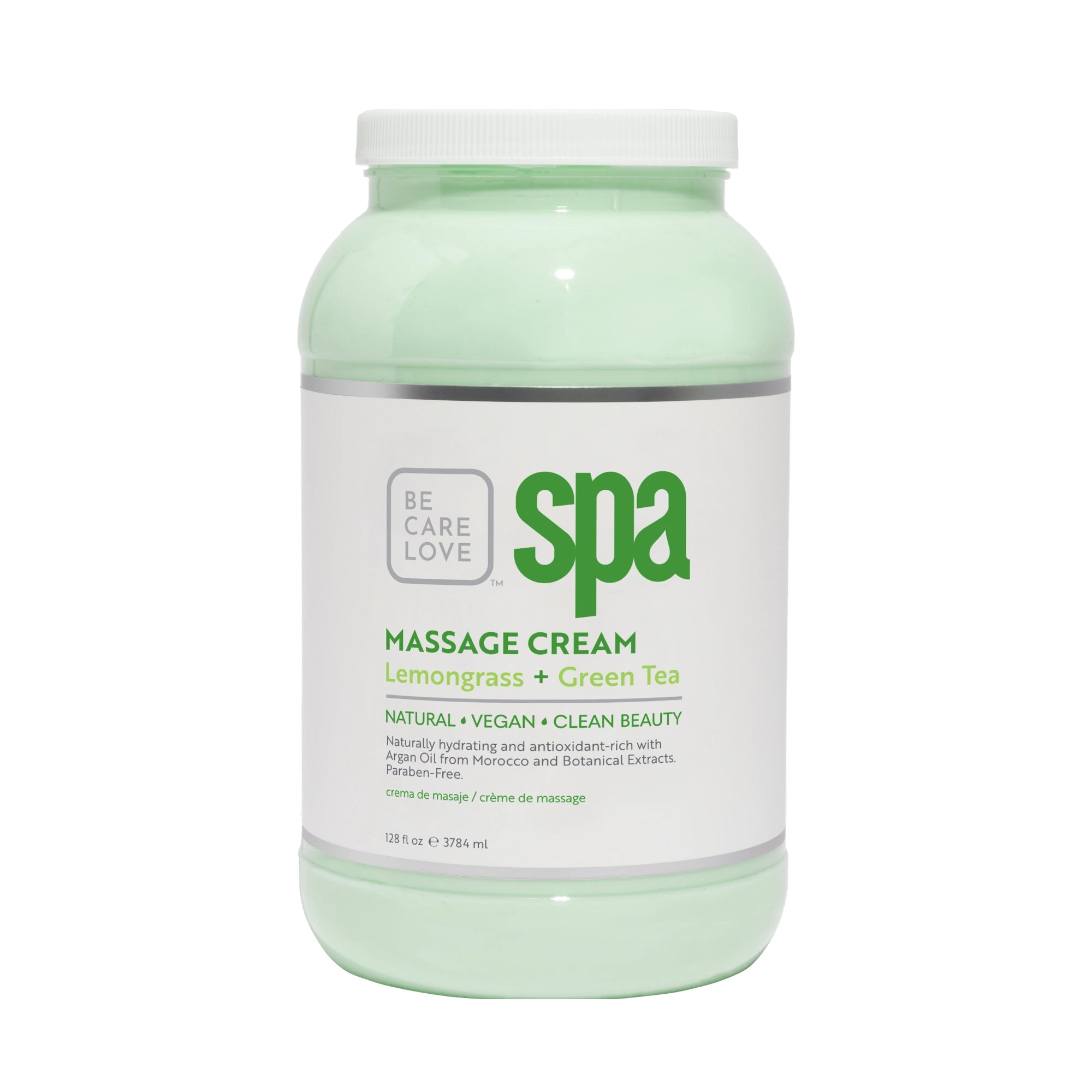 BCL SPA Lemongrass Green Tea Massage Cream 128 oz