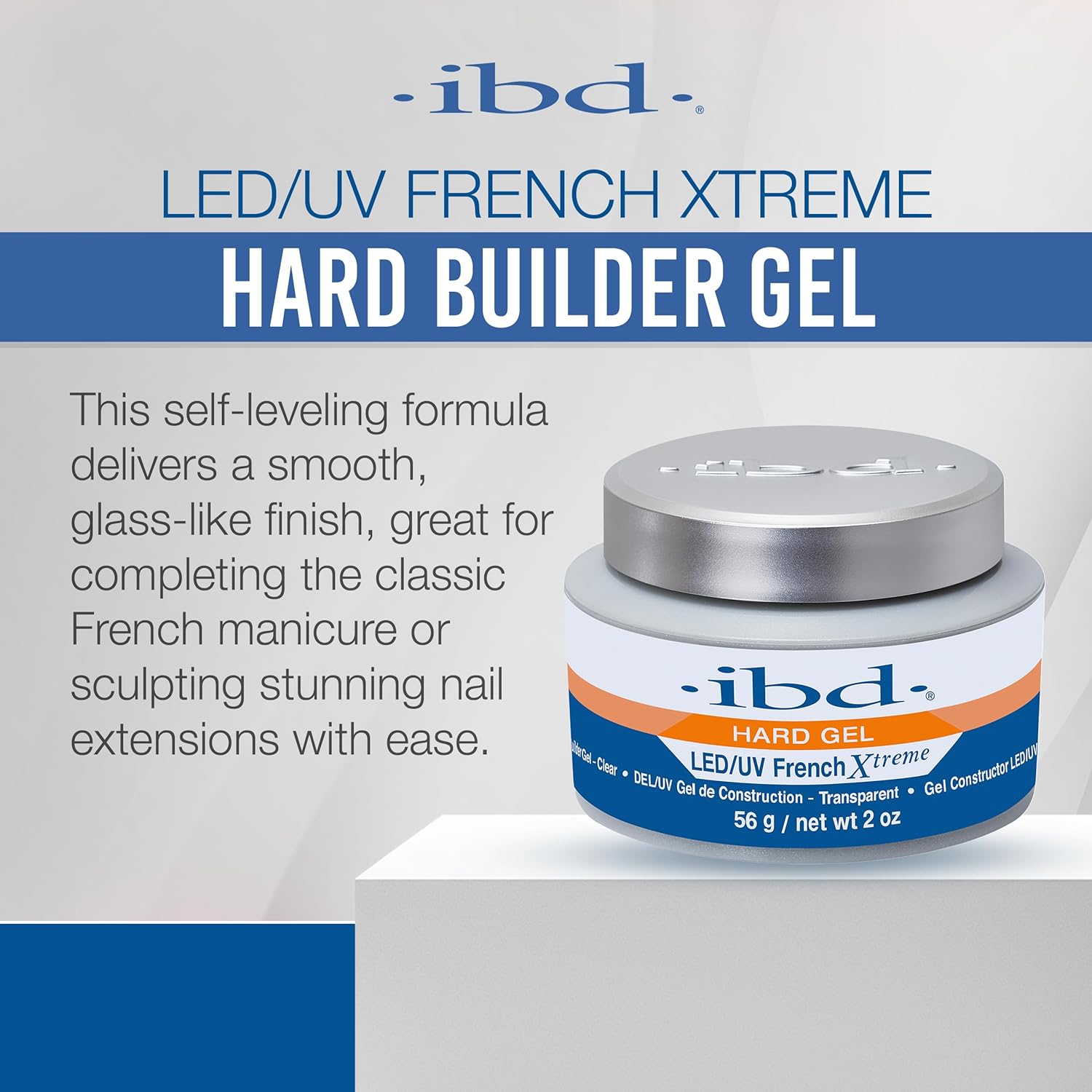 IBD LED/UV French Xtreme Hard Gel - Clear 2 oz