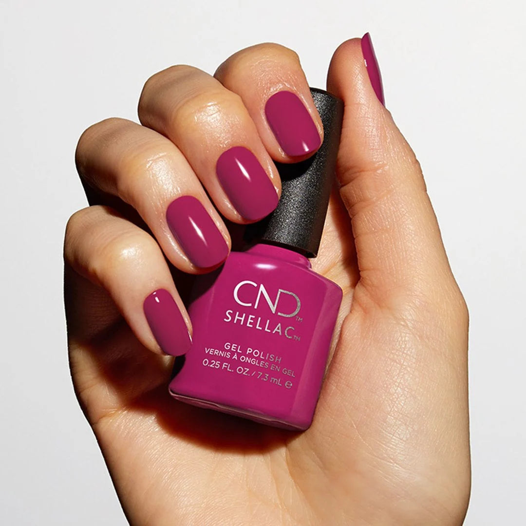 CLEARANCE SALE - CND Shellac Gel Polish How Merlot 0.25 oz