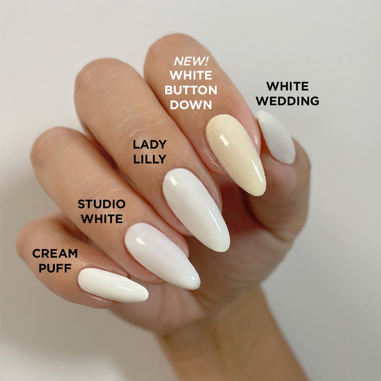 CND Shellac Gel Polish White Button Down 0.25 oz