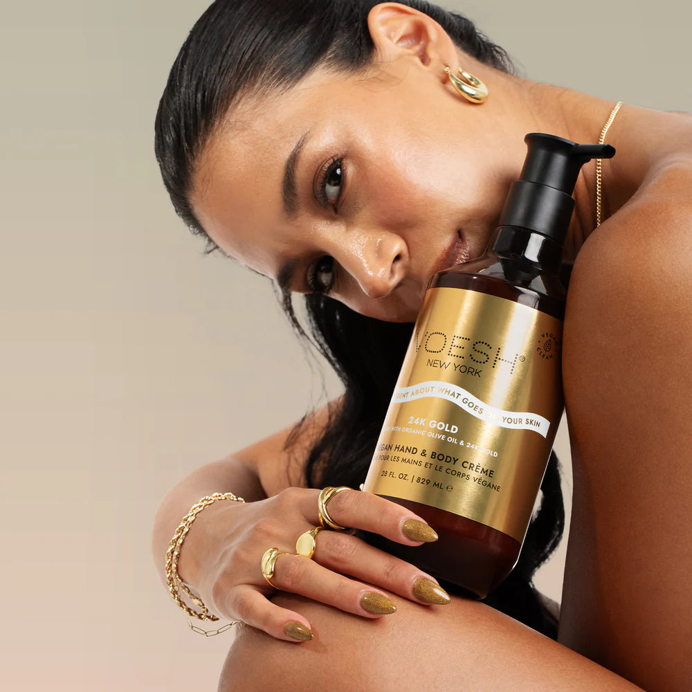Voesh Vegan Hand & Body Creme 24k Gold 28oz