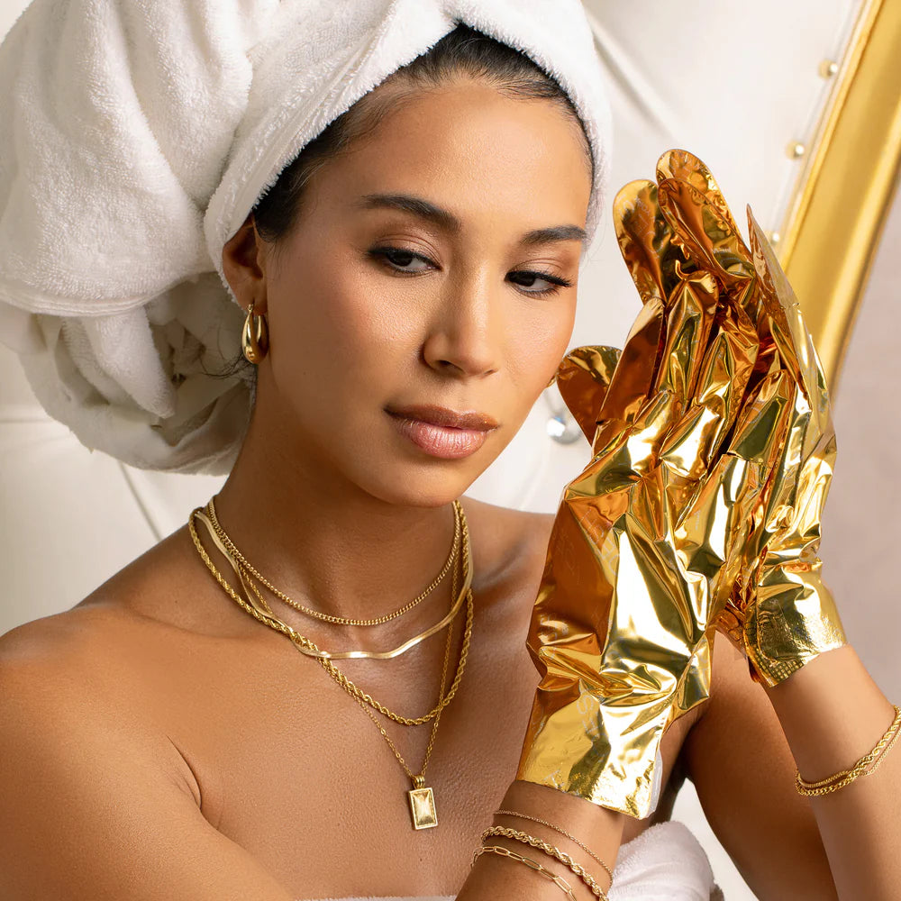 Voesh Collagen Gloves Imperial Gold