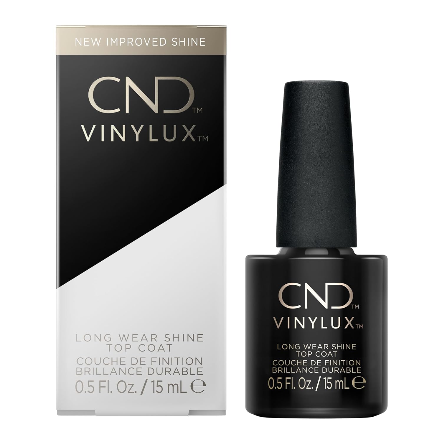 CND Top Coat Long Wear Nail Polish Gel-like Shine & Chip Resistant, High Gloss, 0.5 Fl Oz