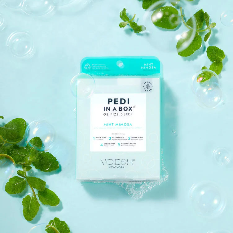VOESH Pedi in a Box O2 Fizz, Mint Mimosa