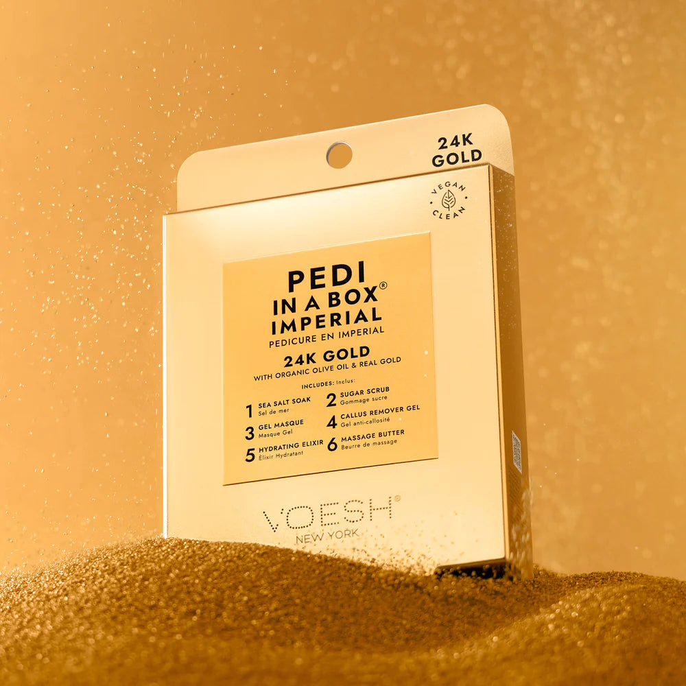Voesh Pedi In A Box 6 Step Pedicure 24k Gold