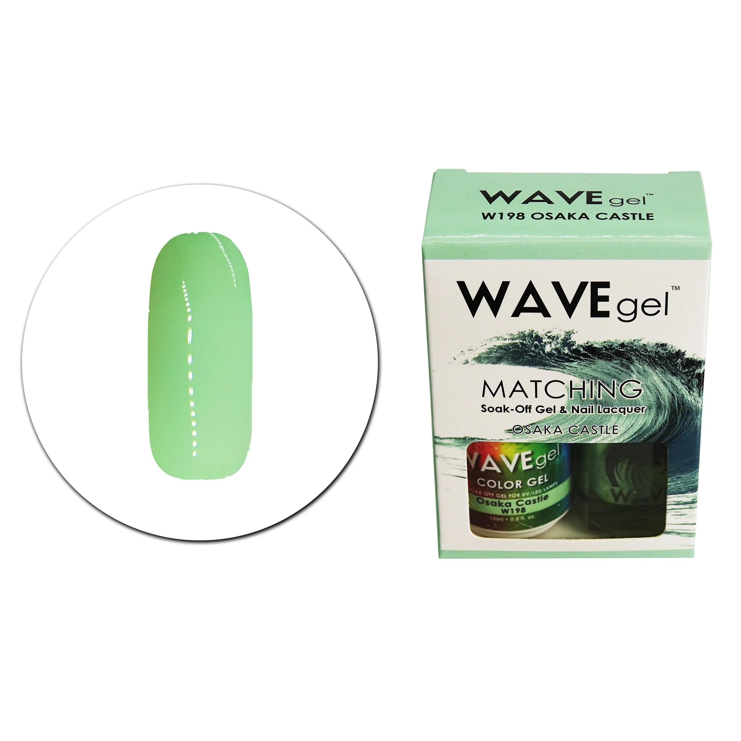 Wave Matching Duo Gel Soak Off Osaka Castle #198