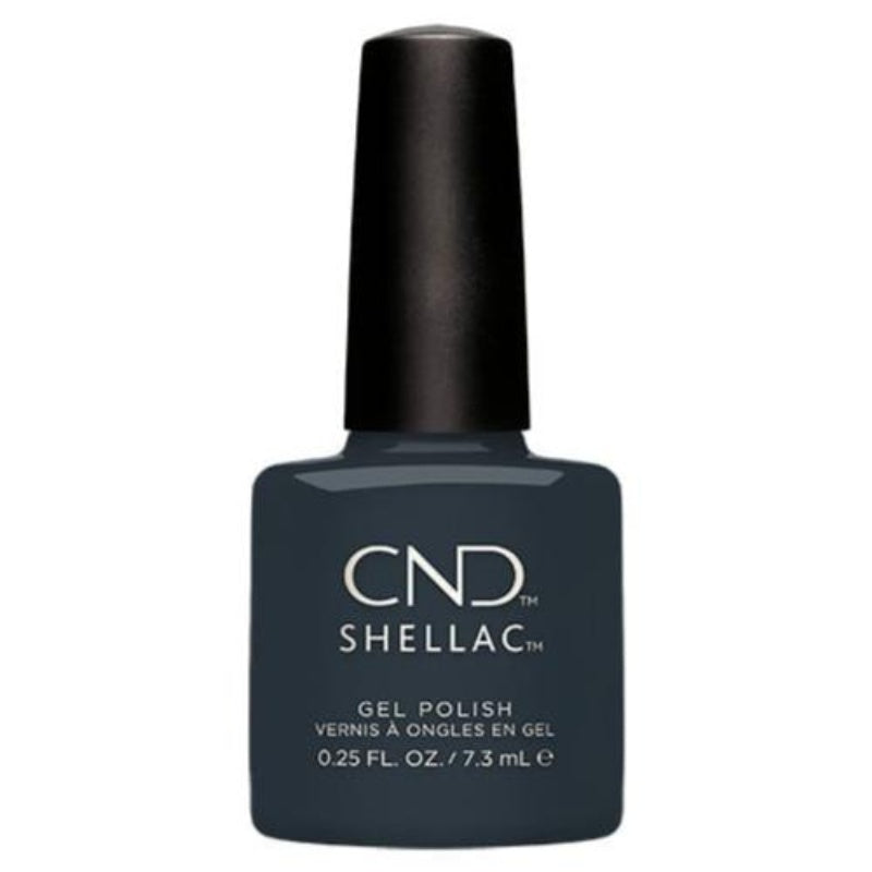 CND Shellac Asphalt 0.42 oz - Deep Charcoal Grey Gel Polish
