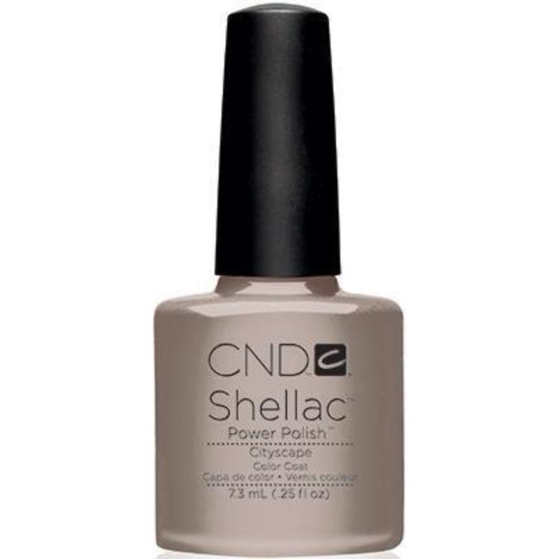 CND Shellac Cityscape 0.42 oz - Cool Mid-Tone Grey Gel Polish
