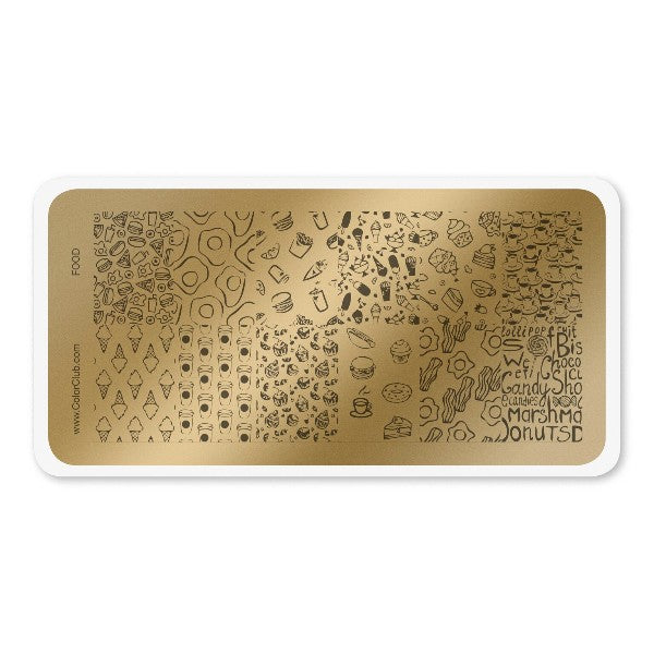 Color Club Nail Art Stamping Plate - Food