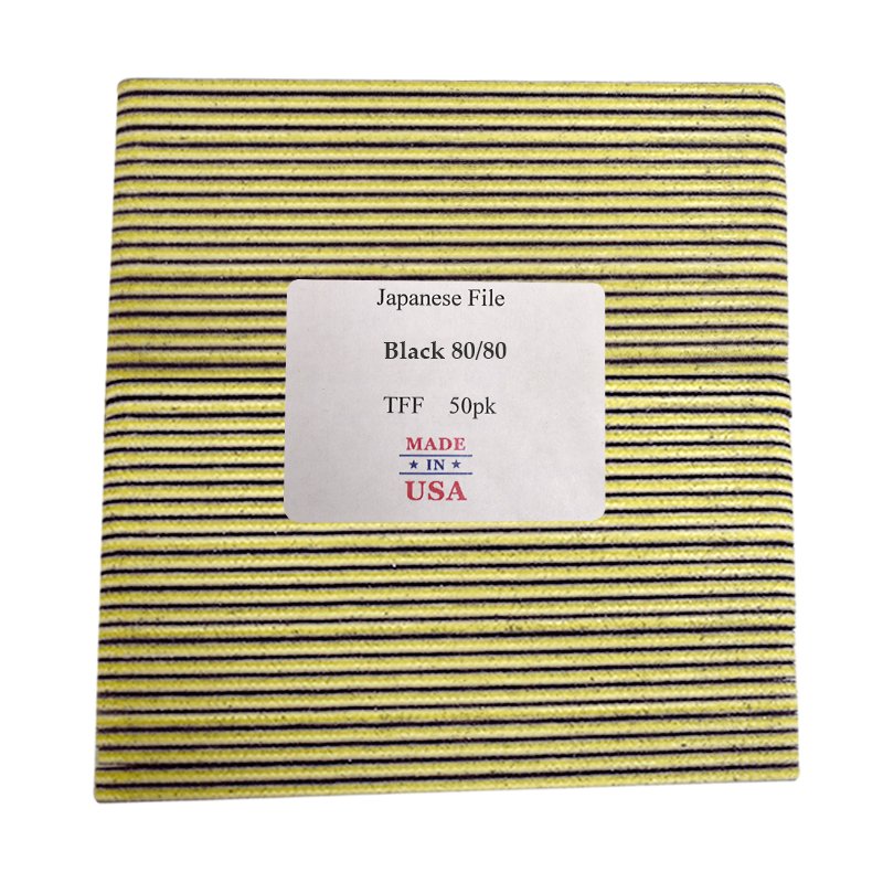 Best File Double Sided Black Nail File 80/80 Grit