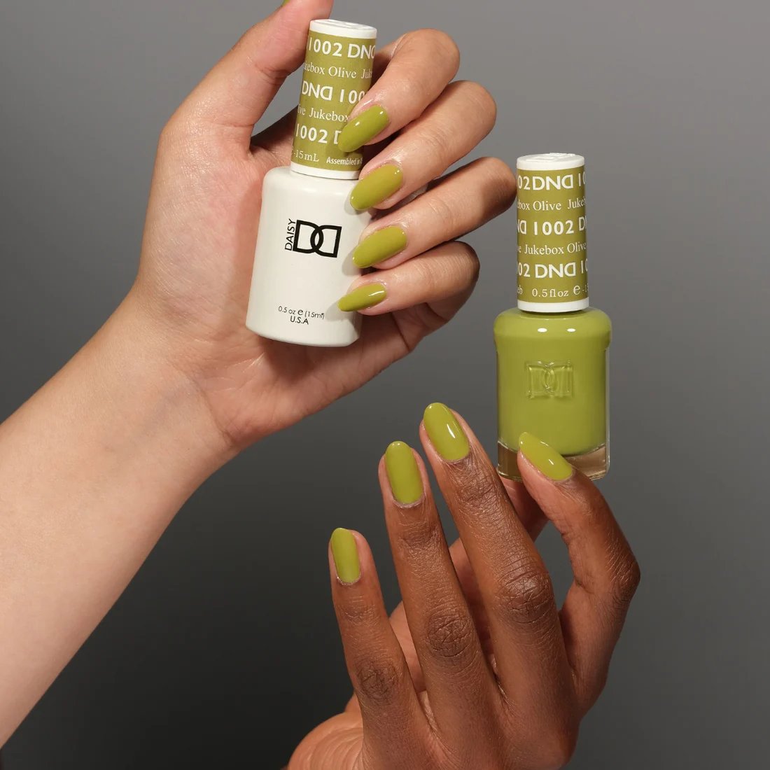 DND Matching Polish Set Gel & Lacquer 1002 Jukebox Olive