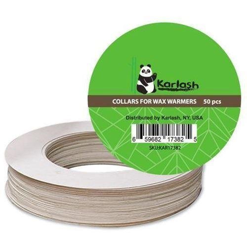 Karlash Pot Wax Warmer Clean Collars 50 Pc