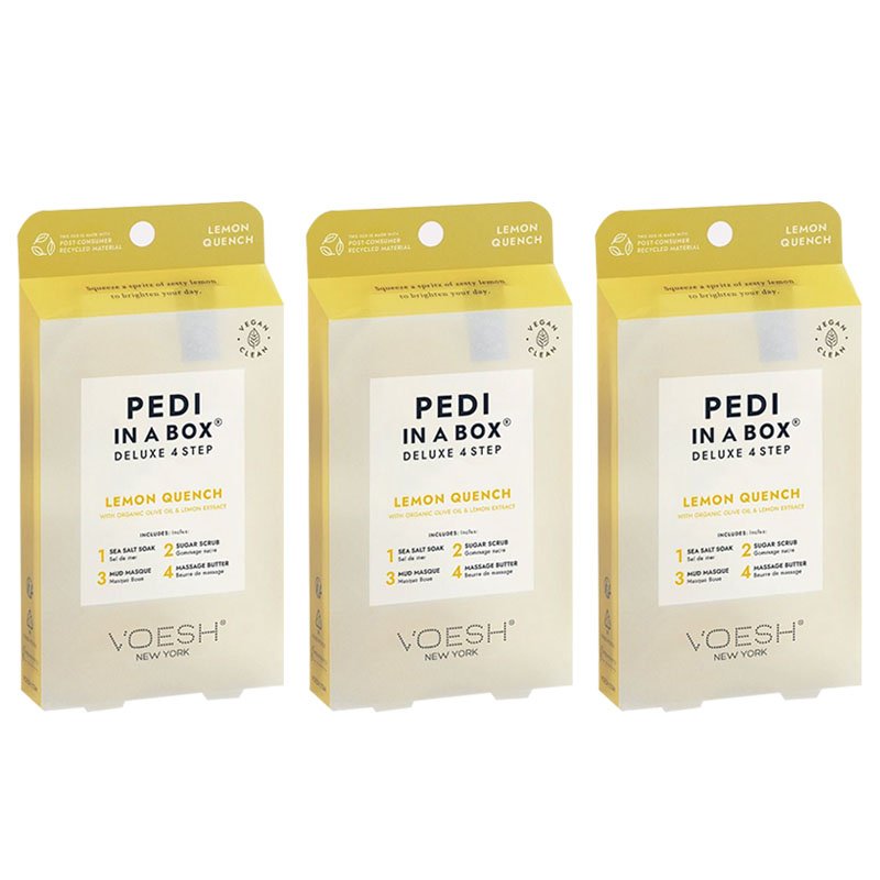 Voesh Pedi In A Box 4 In 1 Deluxe Pedicure LEMON QUENCH