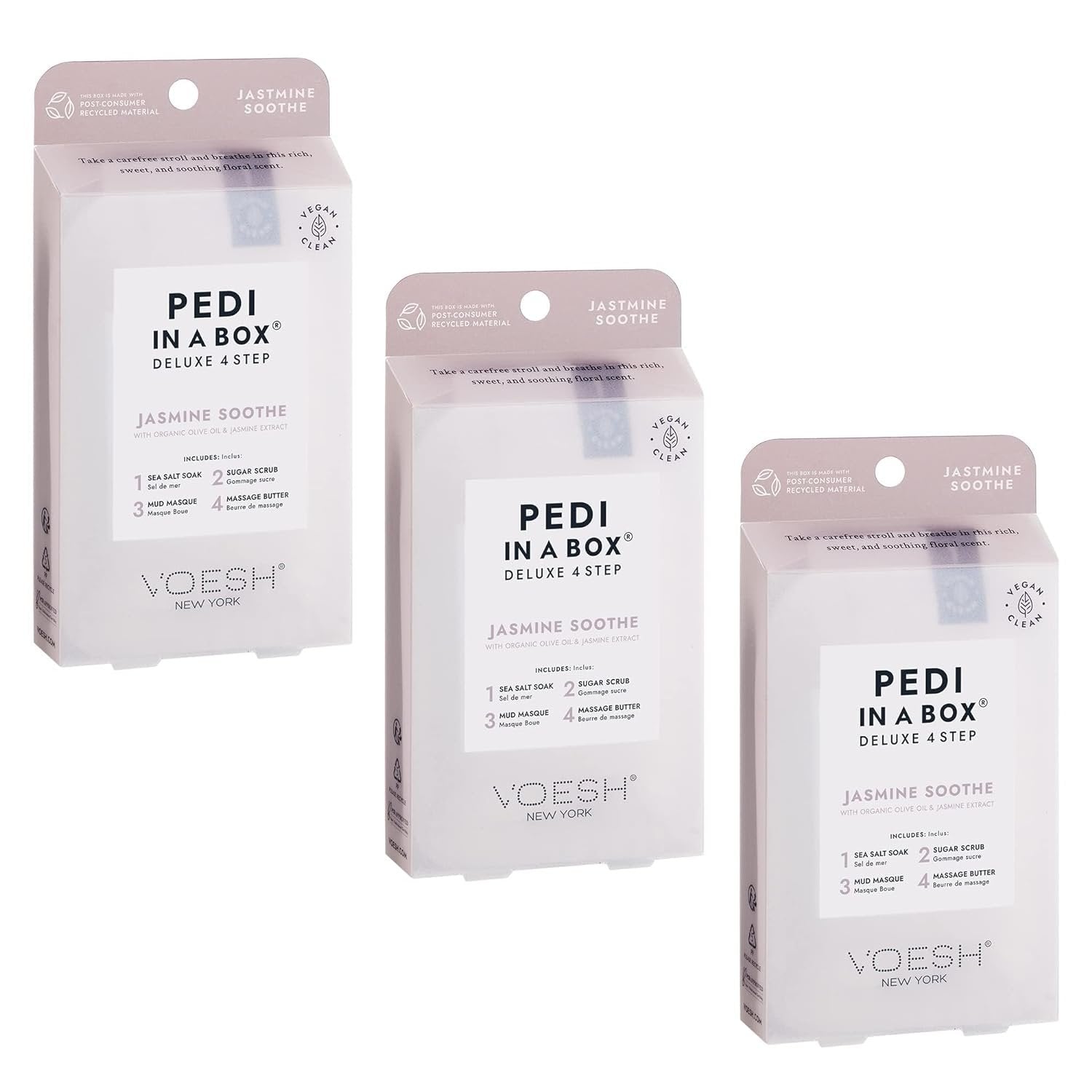 Voesh Pedi In A Box 4 Step Pedicure JASMINE SOOTHE
