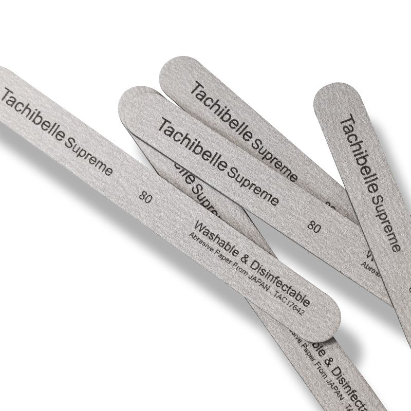Tachibelle Premium Japan Abrasive 80/80 Coarse Disinfectable Washable Zebra Nail Files