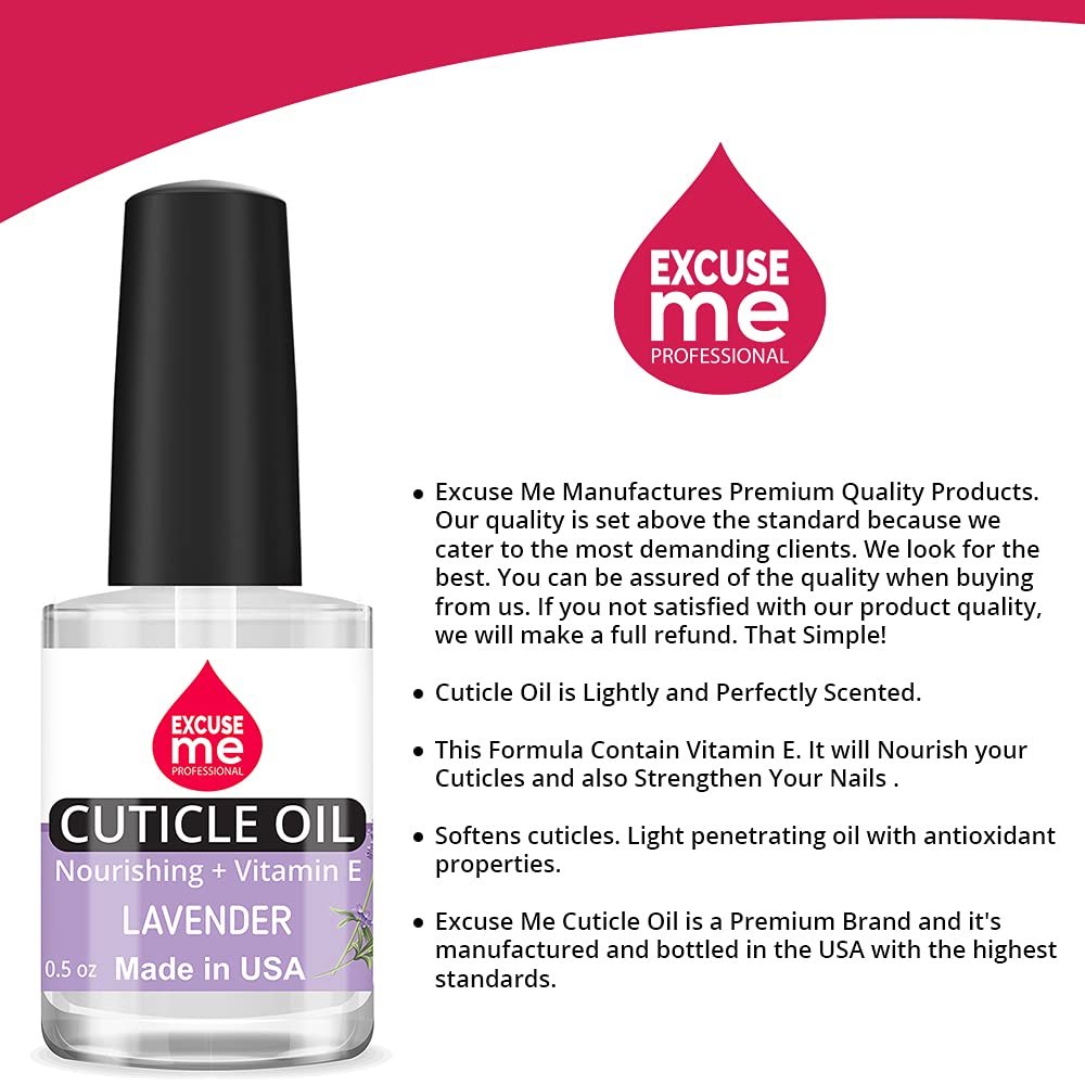 EXCUSE ME Professional Cuticle Oil Nourishing 0.5 oz