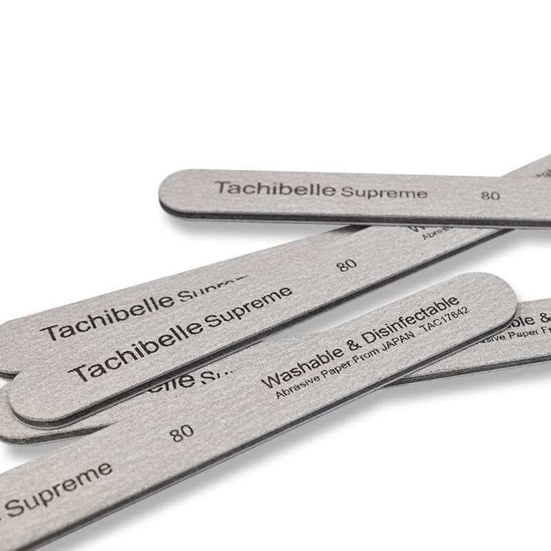 Tachibelle Premium Japan Abrasive 80/80 Coarse Disinfectable Washable Zebra Nail Files