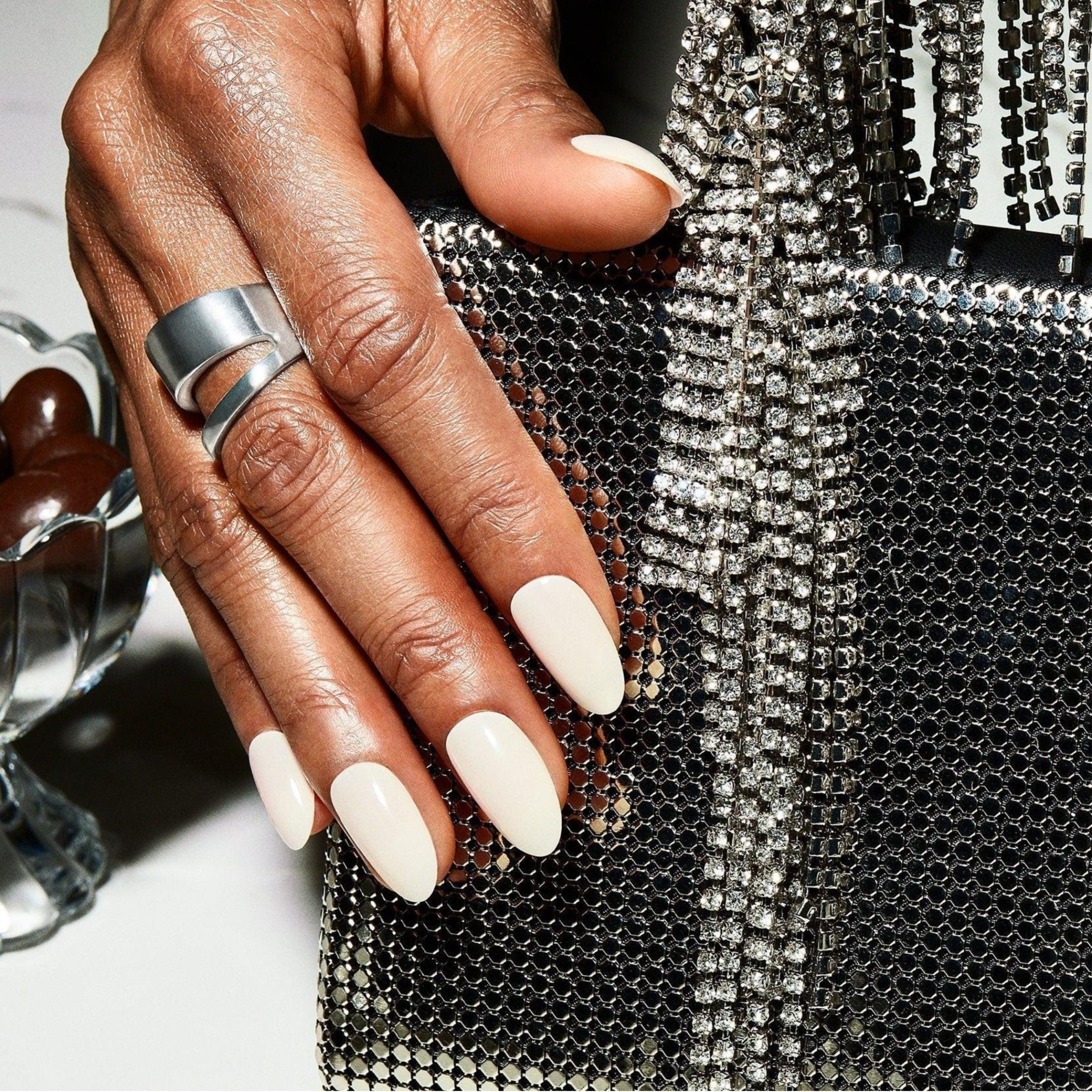 CND Shellac White Button Down color swatch