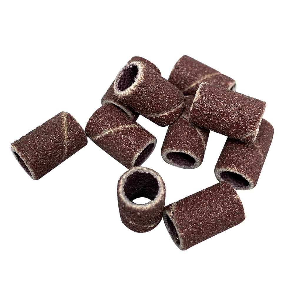 Karlash Professional Nail Sanding Bands Brown Coarse Grit File + Free 2 Mandrel