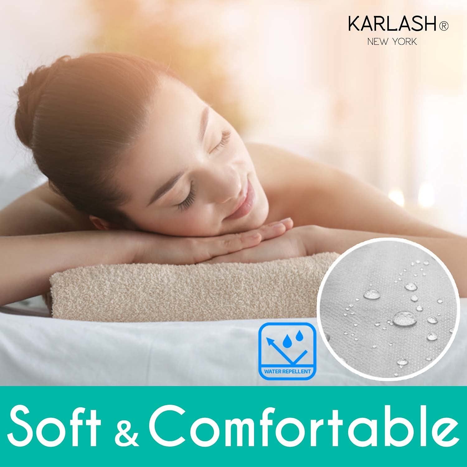 Karlash 4 Rolls Non Woven Bed Sheet Roll for Massage Table