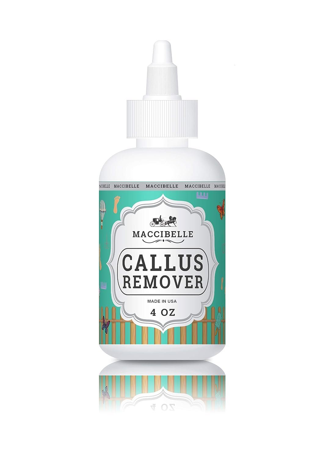Maccibelle Callus Remover Extra Strength Callus Eliminator for Feet, Professional Callus and Corn Eliminator Gel 4 oz (Pack of Callus + Pumice)