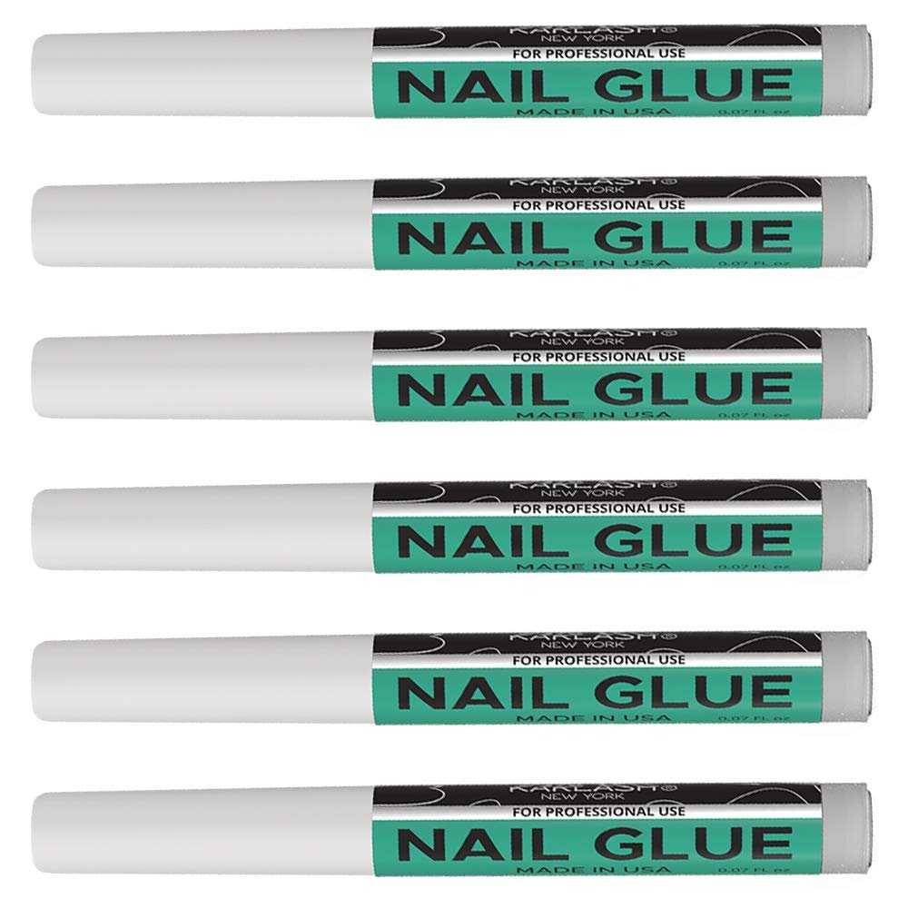 6 PCS Karlash Nail Tip Glue Adhesive Bond For Acrylic Nails Tips & Fake Nail Art